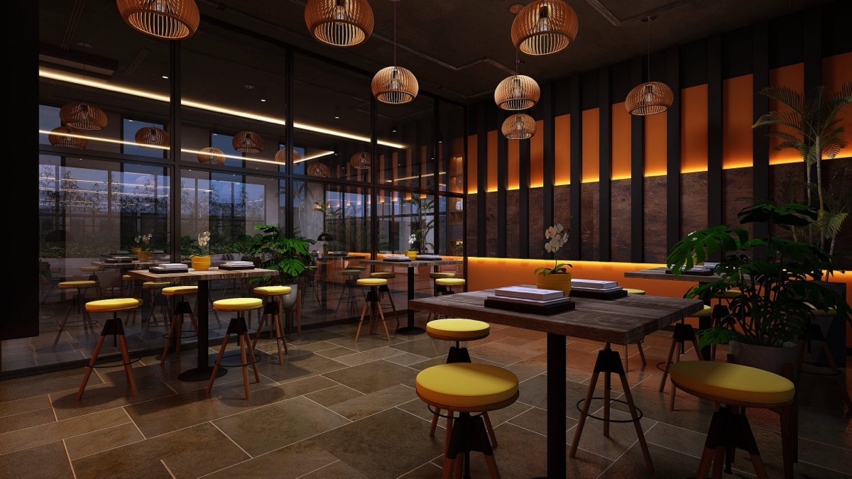 Render of the co-working space at Kent Eco Sanctum